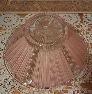 Pink Glass Ceiling Fixture/shade